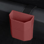Central Screen/Seat/Dash Trash Can for Tesla Model 3 2023.11+ / Y 2025.03+ For Model 3 (2024-ON) & Model Y (2025.3-ON) Dashboard Wine Red