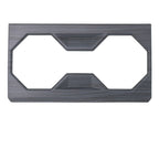 Center Console Cup Holder Frame for Tesla Cybertruck Black Woodgrain