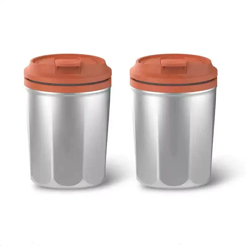 Cup Holder Ashtray with Light for Tesla 2PCS Orange