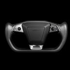 Carbon Fiber Yoke Steering Wheel for Cybertruck Matte Carbon Fiber