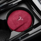 Cup Holder Suede Ashtray for All Tesla