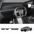 Cybertruck Carbon Fiber Dashboard Covers (2pcs, Glare-Free)
