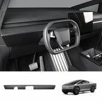 Cybertruck Carbon Fiber Dashboard Covers (2pcs, Glare-Free)