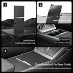 Static-Cling Console Mat for Model 3 / Y（2021+）