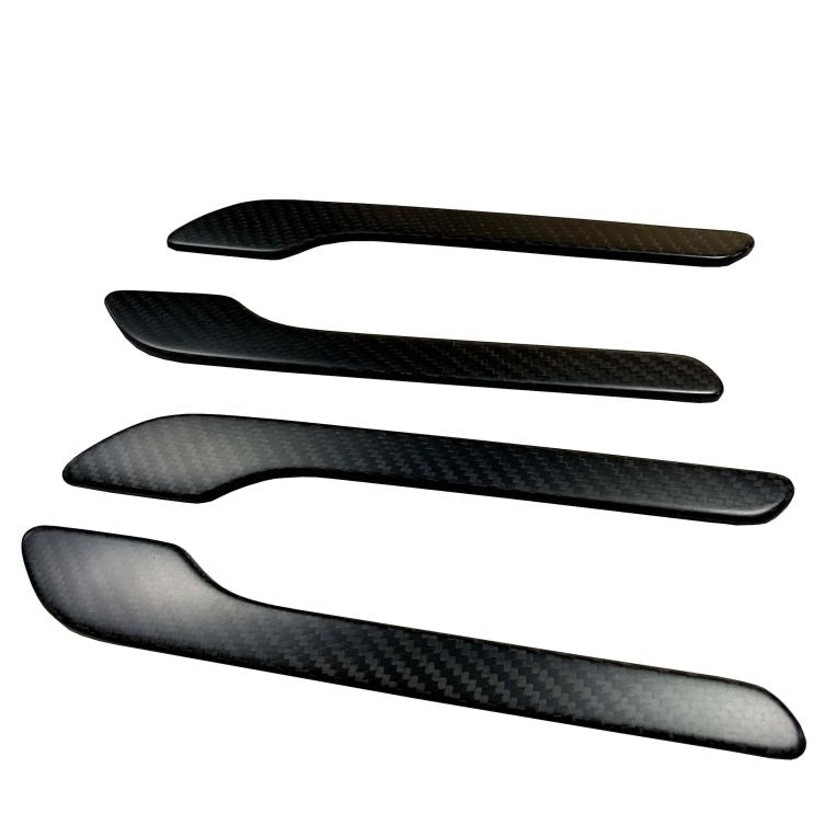 Carbon Fiber Door Handle Protector Covers Tesla Model 3/Y Model 3 2017-Present & Model Y 2020-Present Matte Carbon Fiber