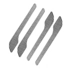 Carbon Fiber Door Handle Protector Covers Tesla Model 3/Y Model 3 2017-Present & Model Y 2020-Present Bright Silver Carbon Fiber