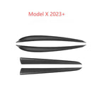 Door Trim Dry Carbon Fiber Overlay for Tesla Model S/X Model X 2023 - Present Matte
