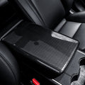 Dry Carbon Fiber Armrest Box Trim Cover for Tesla Cybertrunk