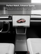 Dry Carbon Fiber Center Console Cover For Tesla Model Y Juniper / Model 3 Highland