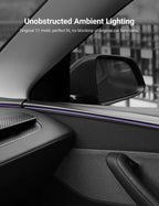 Dry Carbon Fiber Door Trim Cover for Tesla Model Y Juniper