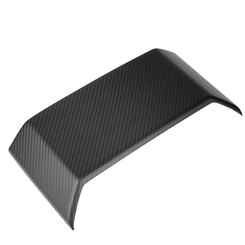 Dry Carbon Fiber Rear Screen Frame Cover / Frame Full Wrap for Tesla Cybertruck Rear Screen Frame Cover Matte Carbon Fiber
