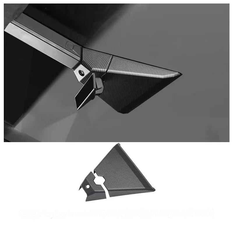 Cybertruck Carbon Fiber Warning Light Cover Glossy Dry Carbon Fiber