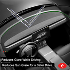 Suede Dashboard Anti-Glare Mat for Tesla Model 3 & Y