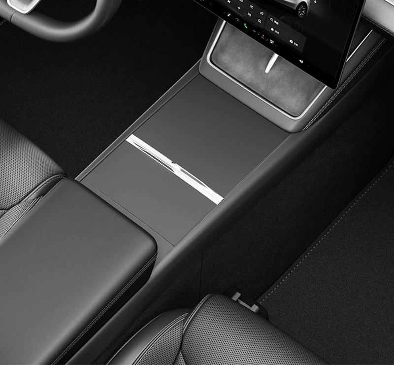Static-Cling Console Mat for Model 3 / Y（2021+）