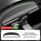 Suede Dashboard Anti-Glare Mat for Tesla Model 3 & Y Model Y L