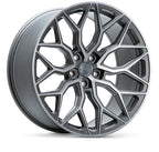 Forged Wheels for Retrofitting Tesla【Style 8(Set of 4)】 Tinted Matte Gunmetal