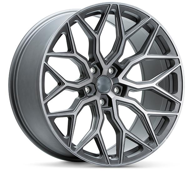 Forged Wheels for Retrofitting Tesla【Style 8(Set of 4)】 Tinted Matte Gunmetal