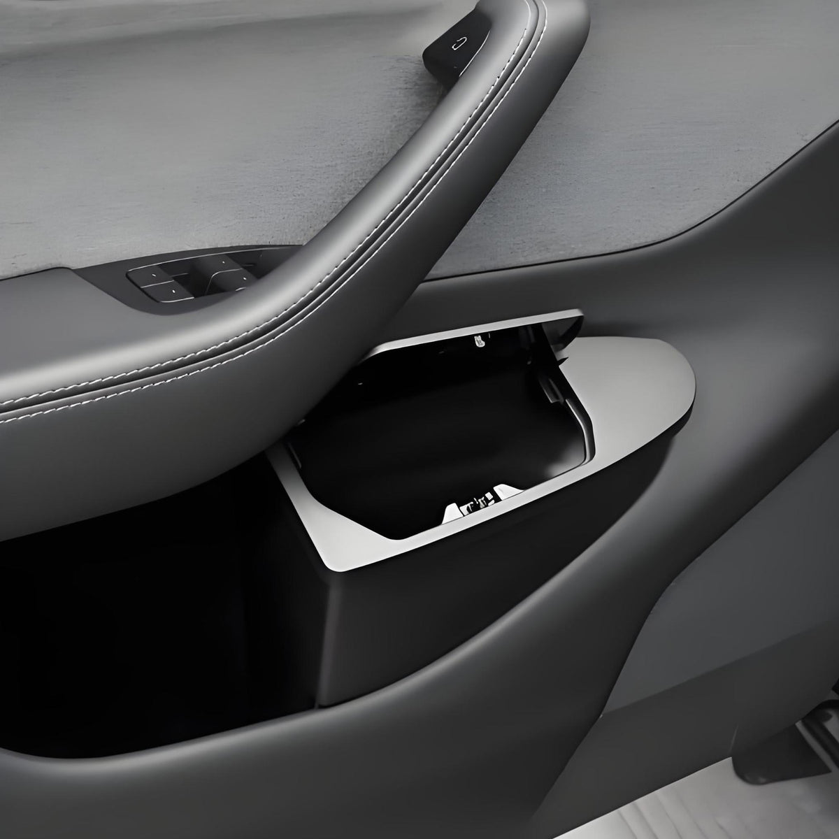 Front Door Trash Can Organizer for Tesla Model Y Juniper (2PCS)