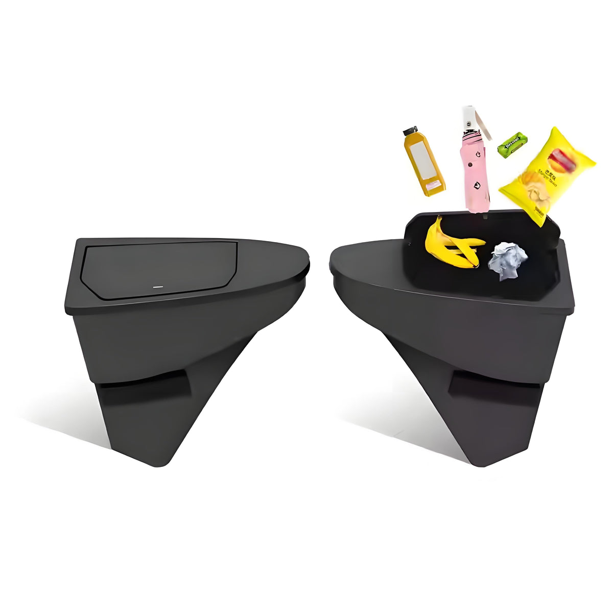 Front Door Trash Can Organizer for Tesla Model Y Juniper (2PCS)