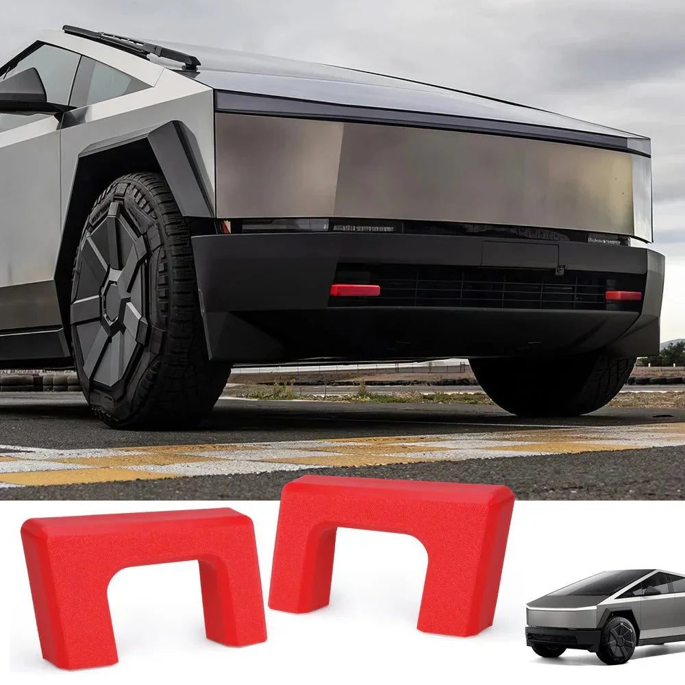 Front Tow Hook Covers for Tesla Cybertruck (2 PCS) Red