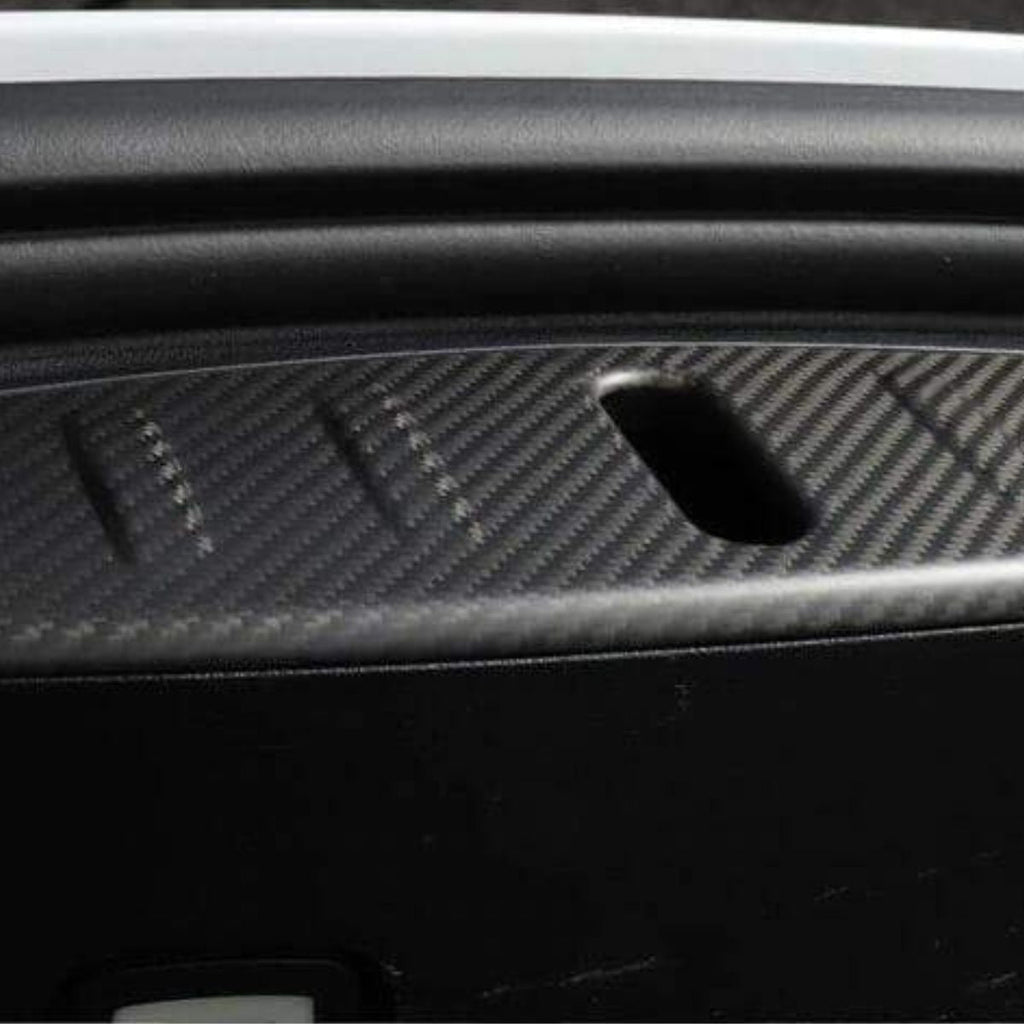 Dry Carbon Fiber Frunk Scuff Plate for Tesla Model 3