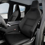 Full Leather Seat Covers for Tesla Cybertruck (10 PCS) Black
