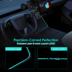 Laser-Carved Ambient Light for Model Y Juniper Wireless Charging Port