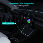 Laser-Carved Ambient Light for Model Y Juniper Wireless Charging Port
