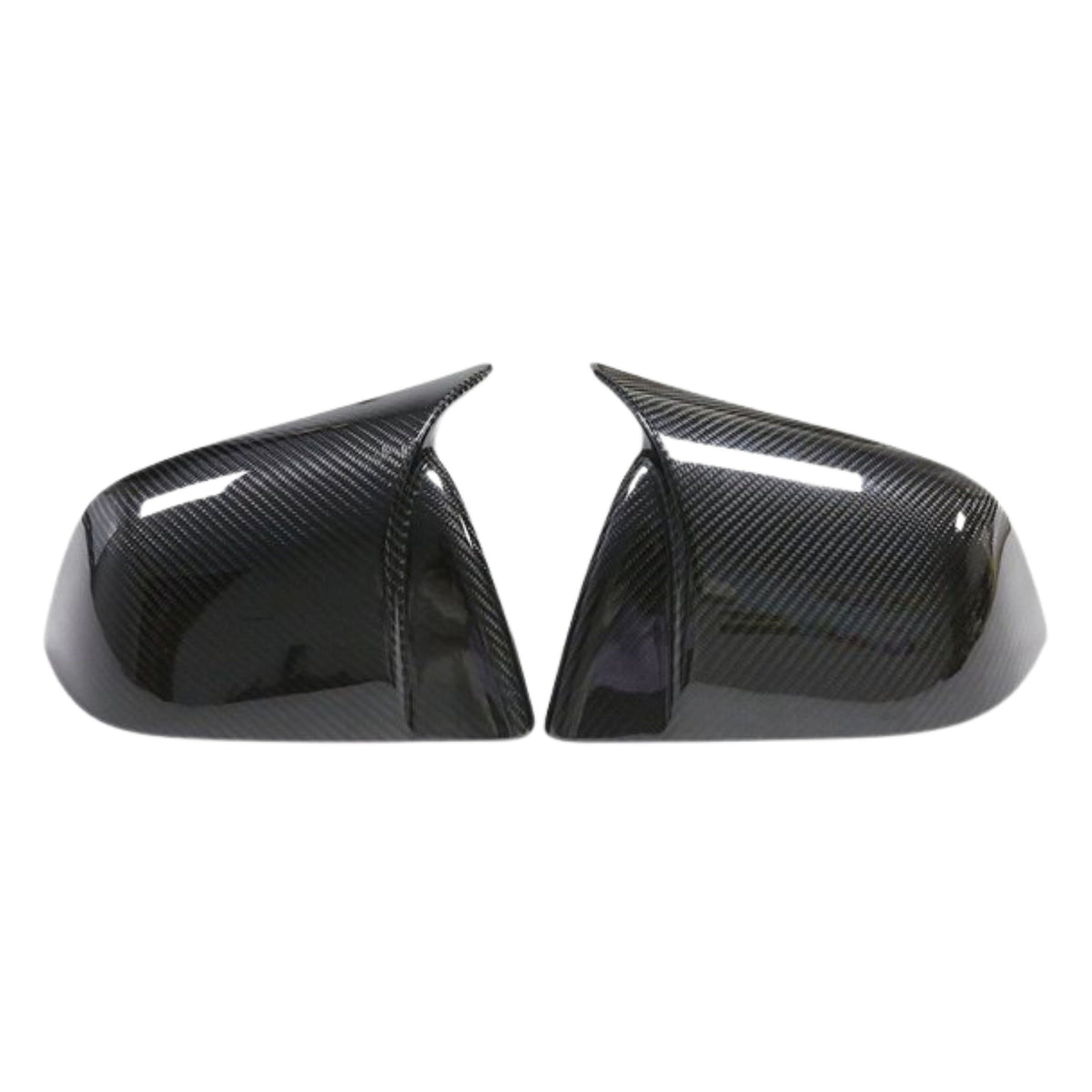 Carbon Fiber Sporty Mirror Caps for Model 3/Y Glossy Carbon