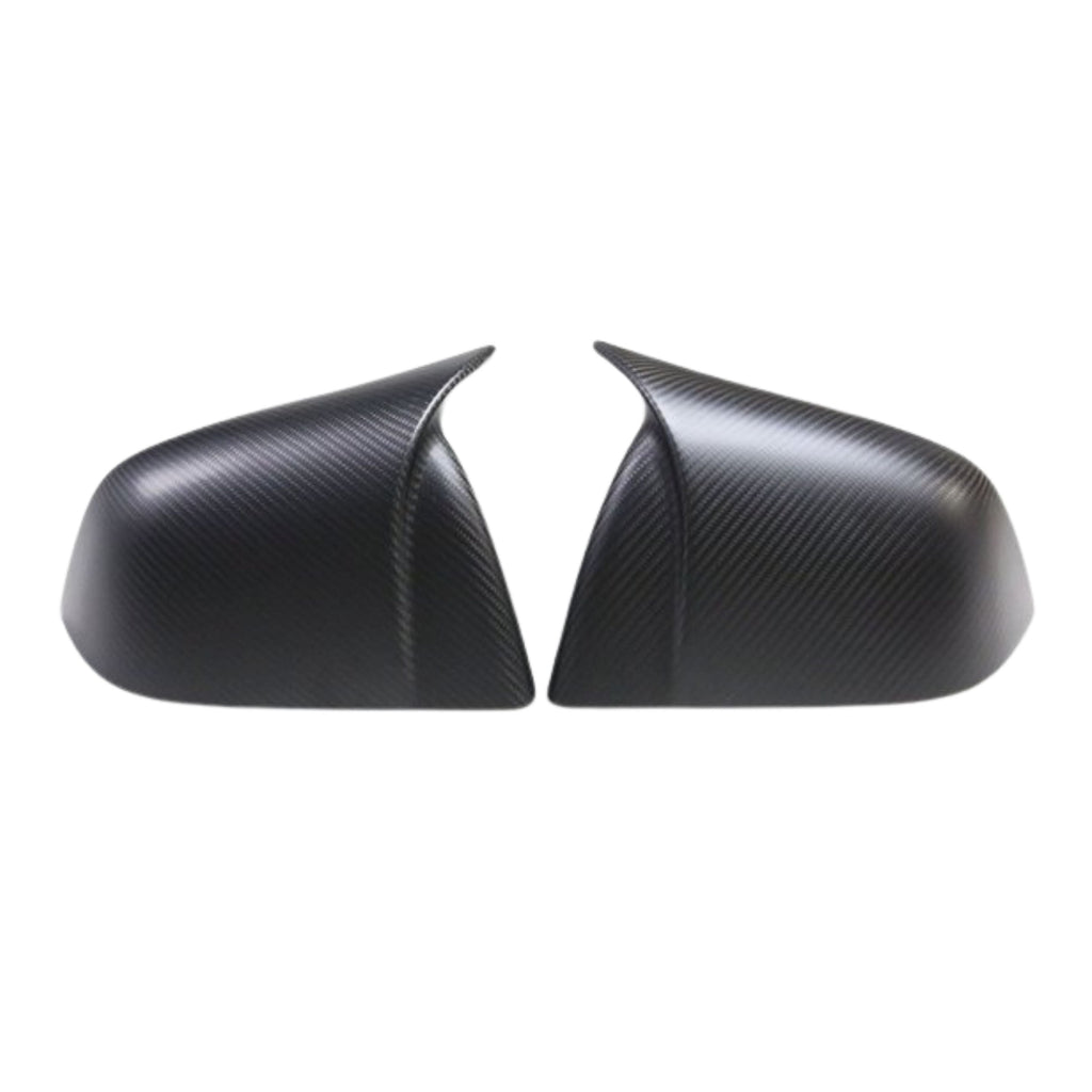 Carbon Fiber Sporty Mirror Caps for Model 3/Y Matte Carbon