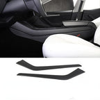 Carbon Fiber Center Console Side Trim for Tesla Model 3/Y Matte Carbon Fiber