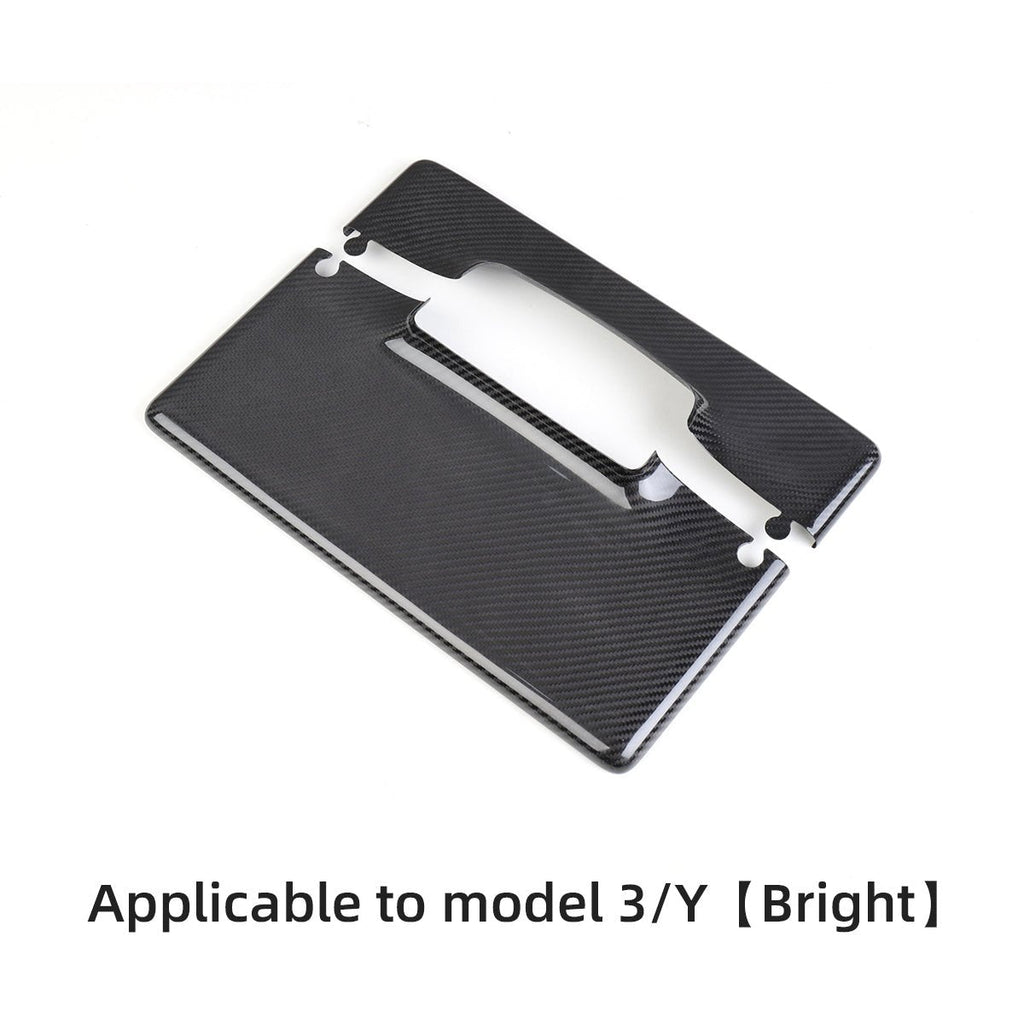 Carbon Fiber Display Cover for Tesla Model 3/Y Glossy Carbon Fiber