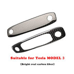Dome Light Cover - Carbon Fiber Interior Mods for Tesla Model 3 / Y Model 3 2017-2023 (2 pcs) Glossy Carbon Fiber
