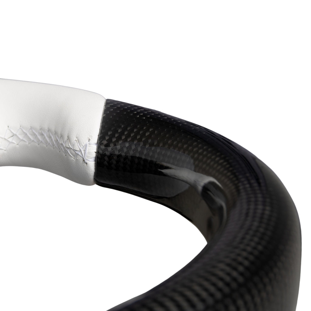 Custom Round Carbon Fiber Steering wheel for Tesla Model 3 / Y