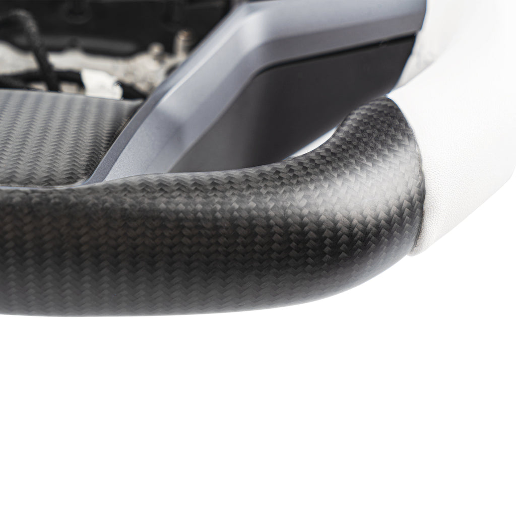 Sport Round Carbon Fiber Steering Wheel for Tesla Model 3/Y