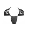 Carbon Fiber Steering Wheel Center Trim Cover for Tesla Model 3/Y Model 3 2017-2023 & Model Y 2020-2024 Matte Carbon Fiber