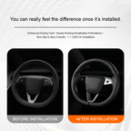 Breathable Snap-On Steering Wheel Cover for Tesla Model 3/Y