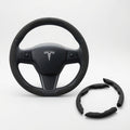 Premium Alcantara Anti-Slip Steering Wheel Cover for Model Y / Model 3 (3-Piece Set)