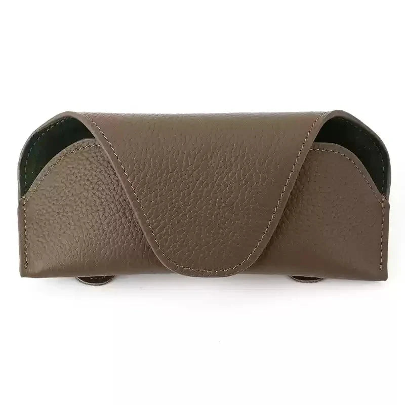 Premium Visor Glasses Case for Tesla Brown