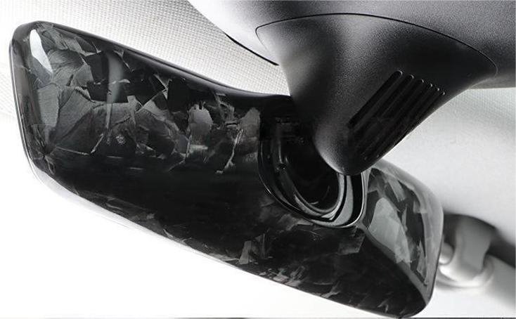 Real Carbon Fiber Interior Mirrors for Tesla Model 3 Highland/Model Y Juniper Forged