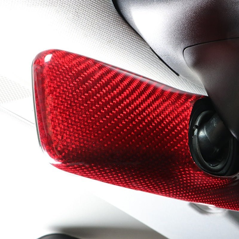 Real Carbon Fiber Interior Mirrors for Tesla Model 3 Highland/Model Y Juniper Red