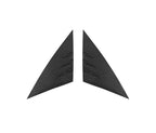Real Dry Carbon Fiber A-Pillar Accent Overlays for Tesla Model 3 / Y Matte 【Style 2】