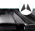 Real Dry Carbon Fiber A-Pillar Accent Overlays for Tesla Model 3 / Y