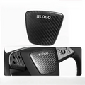 Real Dry Carbon Fiber Airbag Trim Cover for Model Y Juniper & Model 3 Highland Matte