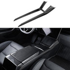 Dry Carbon Fiber Center Console Combo Trim for Model 3 Highland & Model Y Juniper Model 3 Highland 2024+ & New Model Y 2025+ Glossy