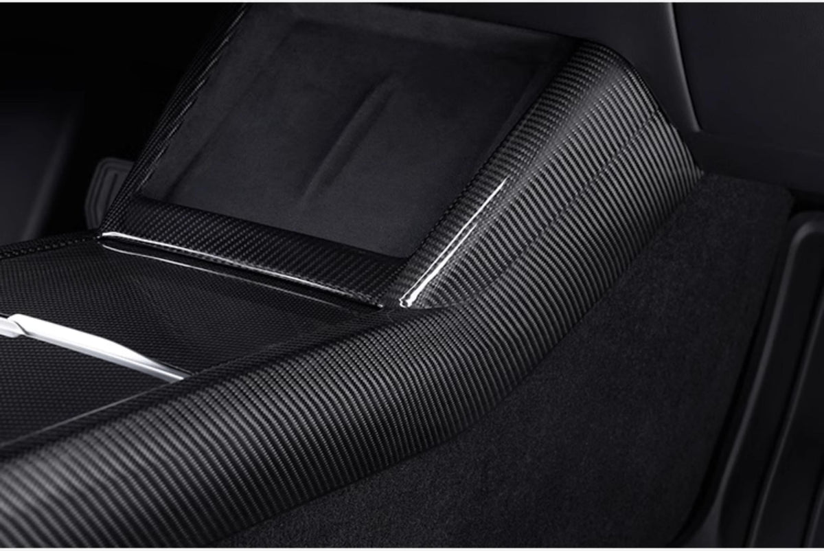 Dry Carbon Fiber Center Console Combo Trim for Model 3 Highland & Model Y Juniper