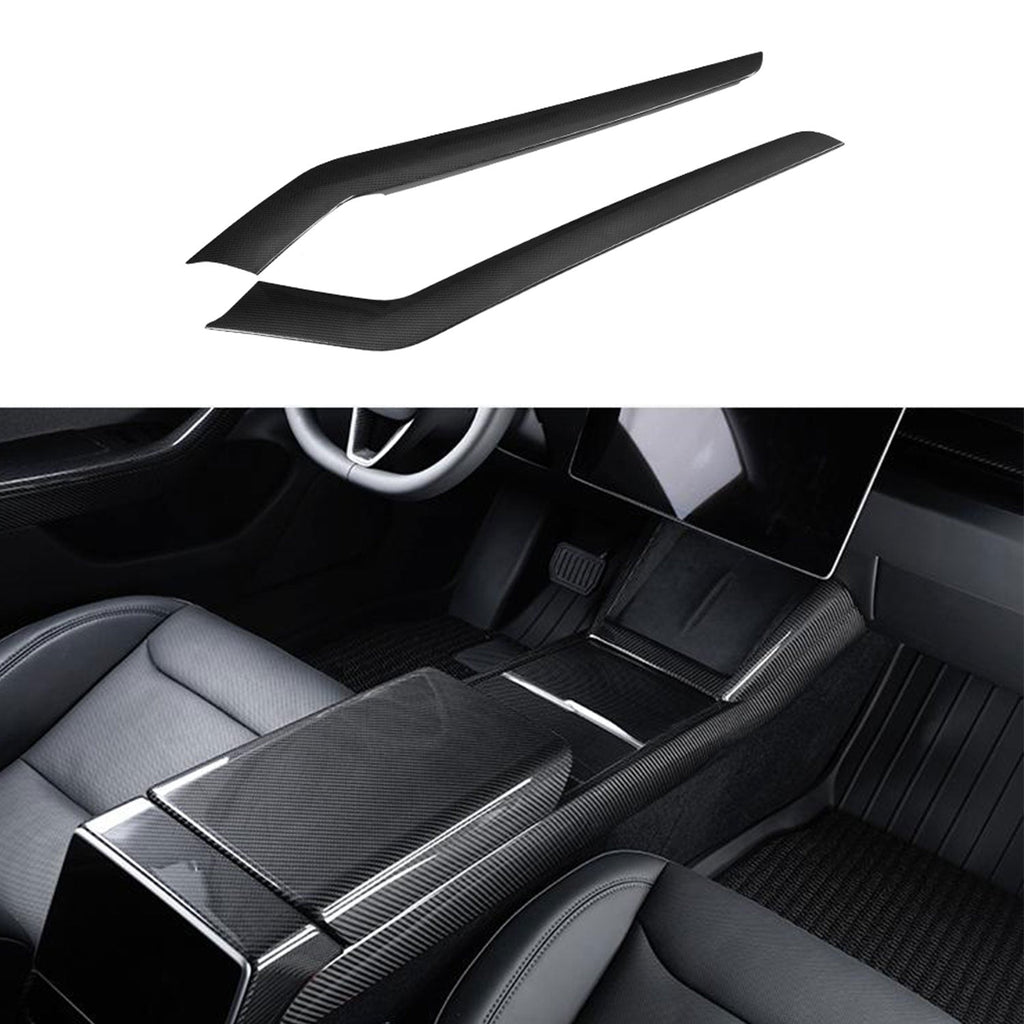 Model 3 Highland & Model Y Juniper Carbon Fiber Center Console Side Panels (2pcs) Model 3 Highland (2024+) & New Model Y (2025+) Glossy
