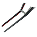 Real Dry Carbon Fiber Center Console Trim Panel for Tesla Model Y 2021-2024 Matte