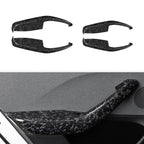 Real Dry Carbon Fiber Door Armrest Cover Overlays for Tesla Model 3 Highland Forged