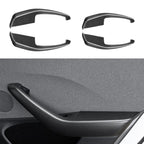 Real Dry Carbon Fiber Door Armrest Cover Overlays for Tesla Model 3 Highland Matte